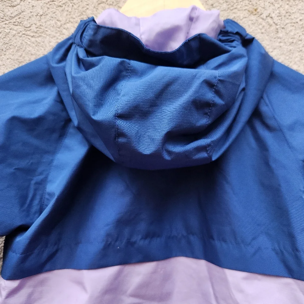 EDDIE BAUER Kids Jacket Size 5/6 Blue Purple Full Zip Shell
